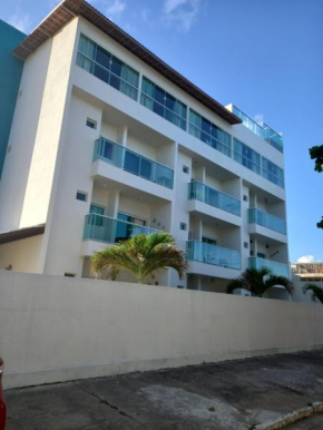 Flat beira mar a 300m das piscinas de Porto Mahalo Residence 05 P- ate 6 pessoas